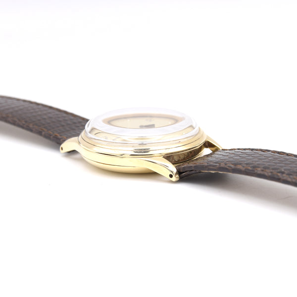 1947 Omega Dress Watch in Solid 9ct Gold English Case stunning dial all original caliber 283