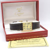 1970s Classic  Rare Cartier Tank Must De with 'Lemon' Roman Numeral Dial box, Buckle & Card