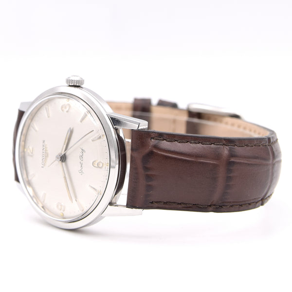 1966 / 67 Longines Sport Chief Manual Wind in Stainless Steel Model 7272 Circa Box & Papers