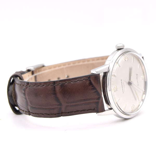 1966 / 67 Longines Sport Chief Manual Wind in Stainless Steel Model 7272 Circa Box & Papers