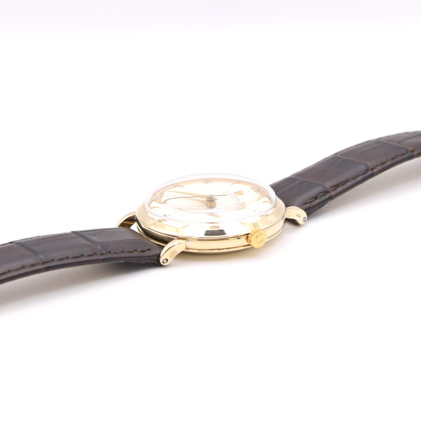 1950 Omega Automatic Elegant solid 9ct gold Dress Watch Model 13308 explorer dial Cal 351
