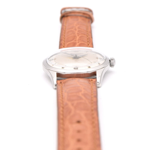 1955 Longines Manual Wind Wristwatch Model 6403 with Gorgeous Original Two Tone Dial Cal 23z