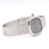 1977 Omega De Ville ladies wristwatch ref 711.2029 satin blue patina dial - integral bracelet + box
