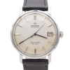 1963 Omega Automatic Seamaster De Ville Date Model 166.020 Wristwatch with Linen Dial - Hippocampus