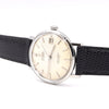 1963 Omega Automatic Seamaster De Ville Date Model 166.020 Wristwatch with Linen Dial - Hippocampus