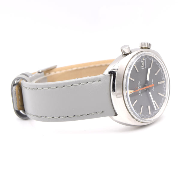 1969 Omega Chronostop Genéve Date Model 146.009 Grey Sloped Dial in Stainless Steel 920