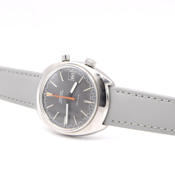 1969 Omega Chronostop Genéve Date Model 146.009 Grey Sloped Dial in Stainless Steel 920