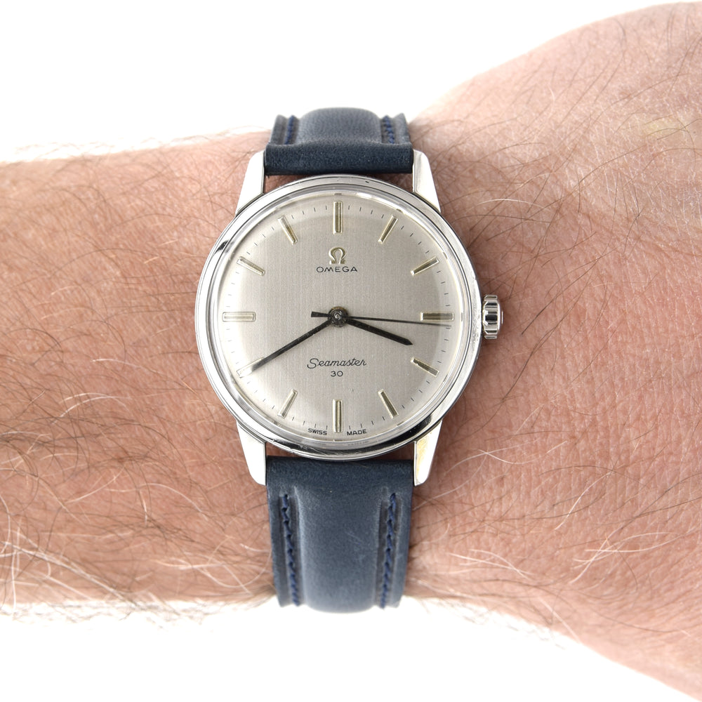 1962 Stunning Omega Seamaster 30 Model 135.007 Fully restored Manual Wind with vertical satin dial