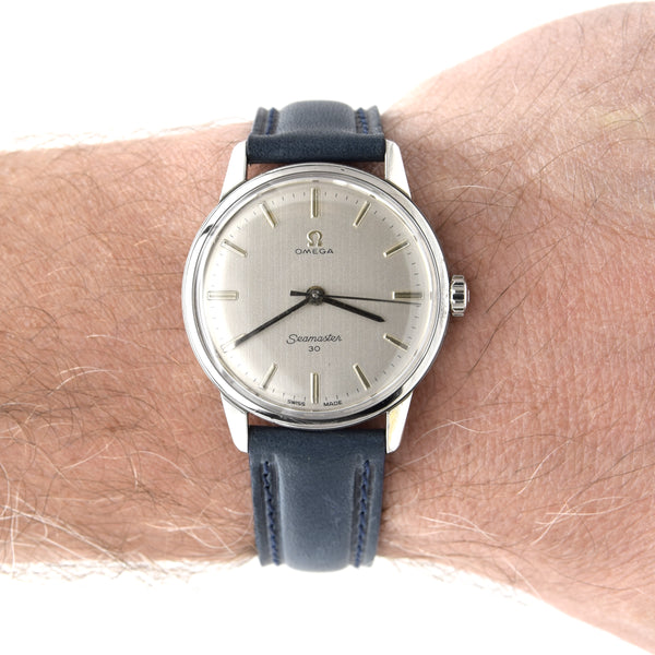 1962 Stunning Omega Seamaster 30 Model 135.007 Fully restored Manual Wind with vertical satin dial