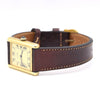 1970s Classic Rare Cartier Mechanical Tank Must De with 'Lemon' Roman Numeral Dial + Buckle