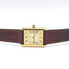 1970s Classic Rare Cartier Mechanical Tank Must De with 'Lemon' Roman Numeral Dial + Buckle