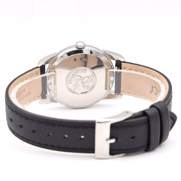 1965 Omega Automatic Seamaster Model 166.009 Calendar Model steel with onyx baton dial