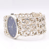 1973 Omega Rare & unusual De Ville “Jeux D’Argent” lapis 8349 silver Bracelet Watch Andrew Grima inspired