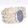 1973 Omega Rare & unusual De Ville “Jeux D’Argent” lapis 8349 silver Bracelet Watch Andrew Grima inspired