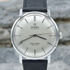 1964 Omega Seamaster steel Automatic all original onyx Hammered / Fish-scale Dial Model 165.020 Cal 552 monocoque case