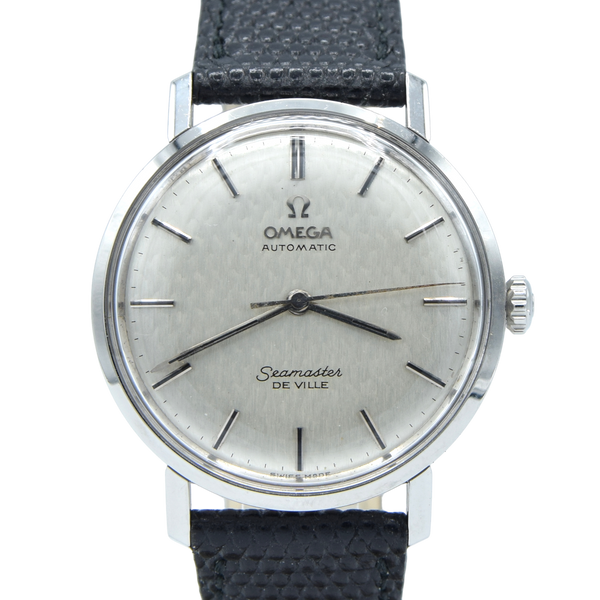 1964 Omega Seamaster steel Automatic all original onyx Hammered / Fish-scale Dial Model 165.020 Cal 552 monocoque case