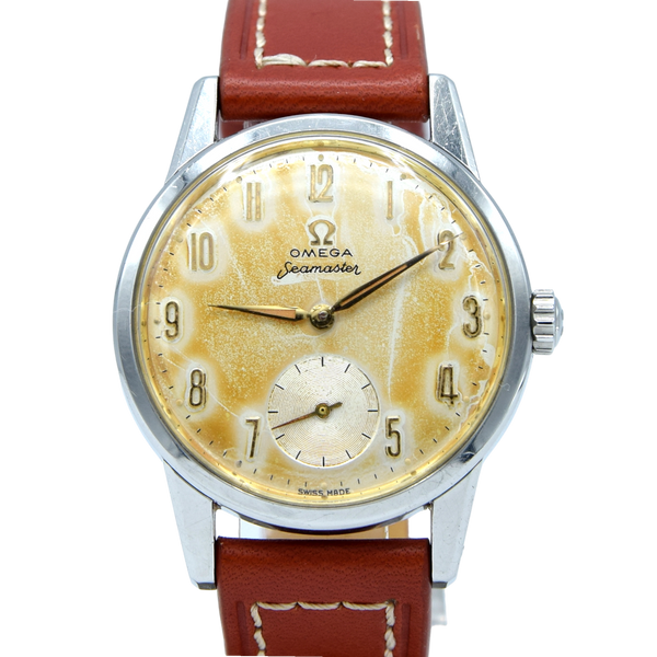 1961 Classic Omega Seamaster All Original rare Arabic dial patina with Antique Watch Co
