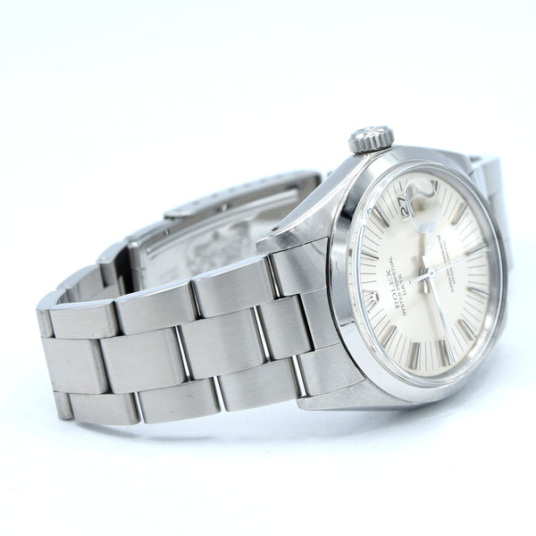 1971 Rolex Oyster Perpetual Date Model 1500 with Rare satin Silver 