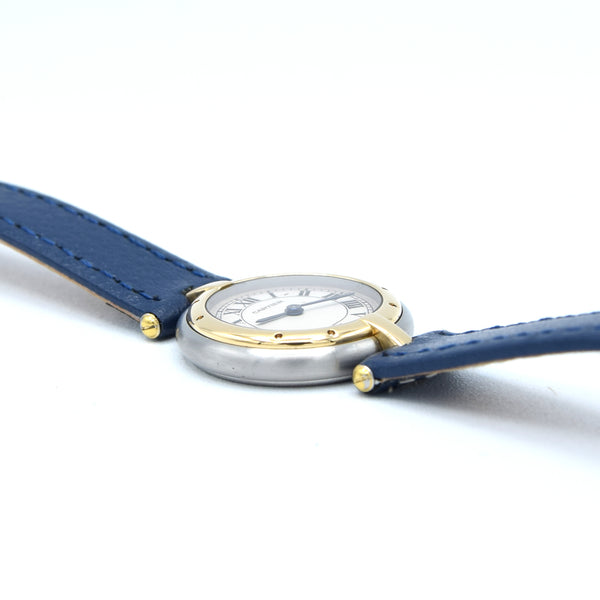 2000 Ladies Cartier Panthère Vendôme Quartz Model 166920 in Stainless Steel with Studded Gold Bezel