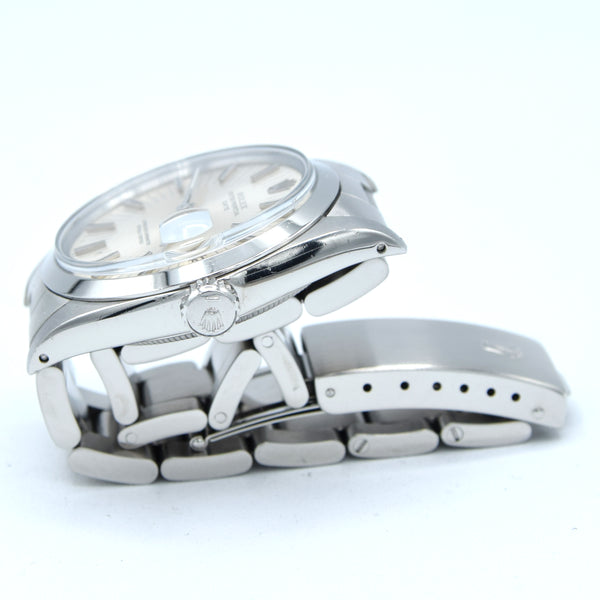 1971 Rolex Oyster Perpetual Date Model 1500 with Rare satin Silver 