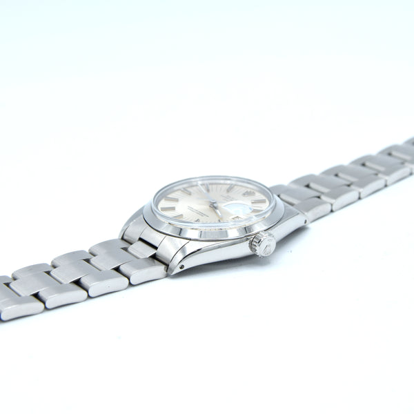 1971 Rolex Oyster Perpetual Date Model 1500 with Rare satin Silver 