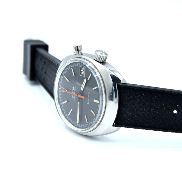 1969 Omega Chronostop Genéve Date Model 146.009 Grey Sloped Dial in Stainless Steel