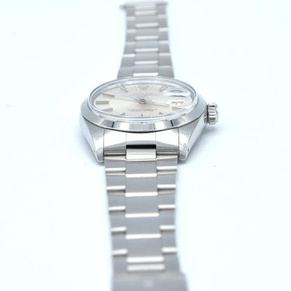 1971 Rolex Oyster Perpetual Date Model 1500 with Rare satin Silver 