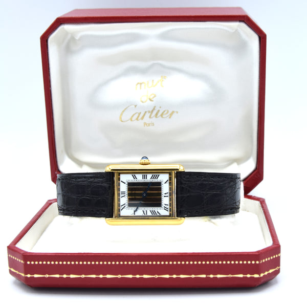 1990s Cartier Must De Tank with Rare 