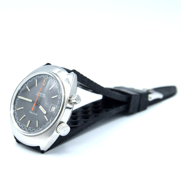 1969 Omega Chronostop Genéve Date Model 146.009 Grey Sloped Dial in Stainless Steel