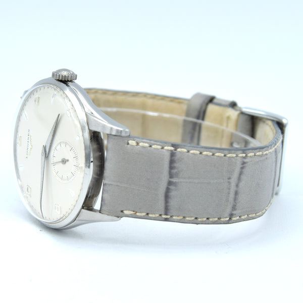 1954 Longines classic Manual Wind 35mm Wristwatch Model 7035 fully restored with renown Cal 12.68z
