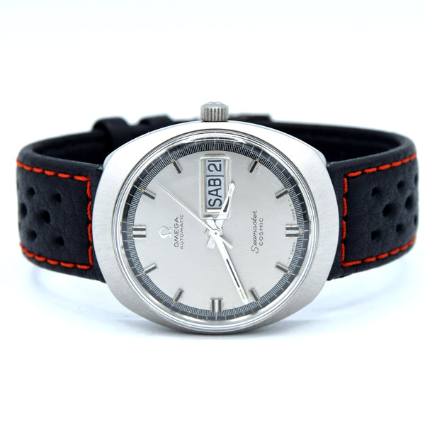 1968 Omega Seamaster Cosmic Spanish Day/Date Model 166.035 in Stainless Steel Moncoque Case