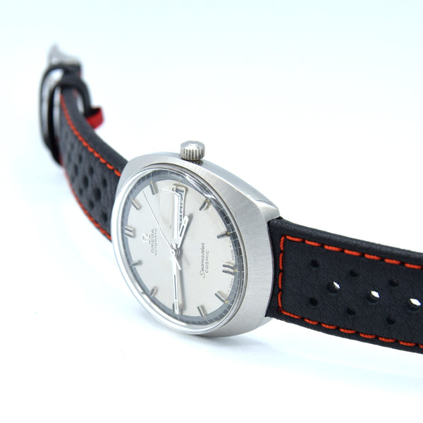1968 Omega Seamaster Cosmic Spanish Day/Date Model 166.035 in Stainless Steel Moncoque Case