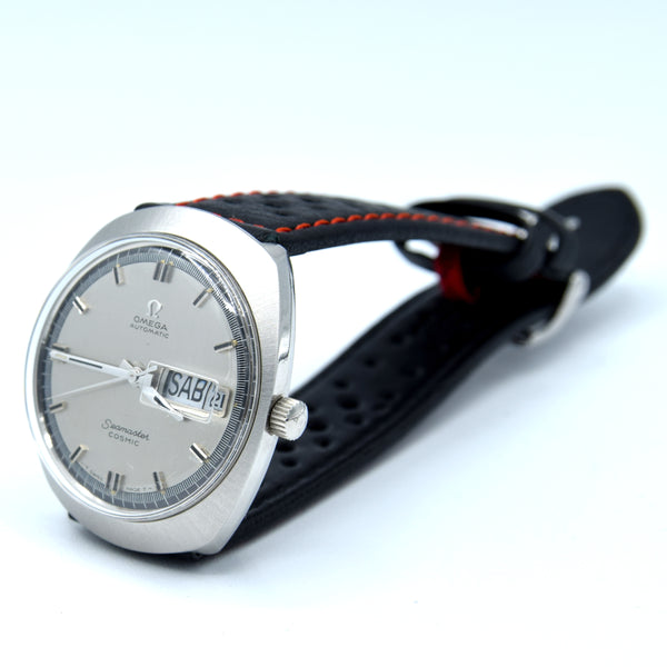 1968 Omega Seamaster Cosmic Spanish Day/Date Model 166.035 in Stainless Steel Moncoque Case