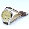 1950 Omega Military Style Manual Wind Wristwatch with Stunning Patina & Arabic Numerals Model 2622 in Stainless Steel