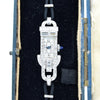 1930s Ladies art deco exquisite platinum and diamond cocktail watch Goldsmiths & Silversmiths Articulated Lugs