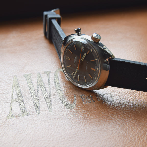 1969 Omega Chronostop Genéve Date Model 146.009 Grey Sloped Dial in Stainless Steel