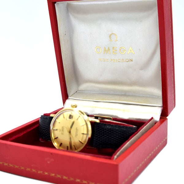 1967 Omega Automatic Seamaster De Ville Date Model 166.3020 in Solid 18ct Gold Rare french Market
