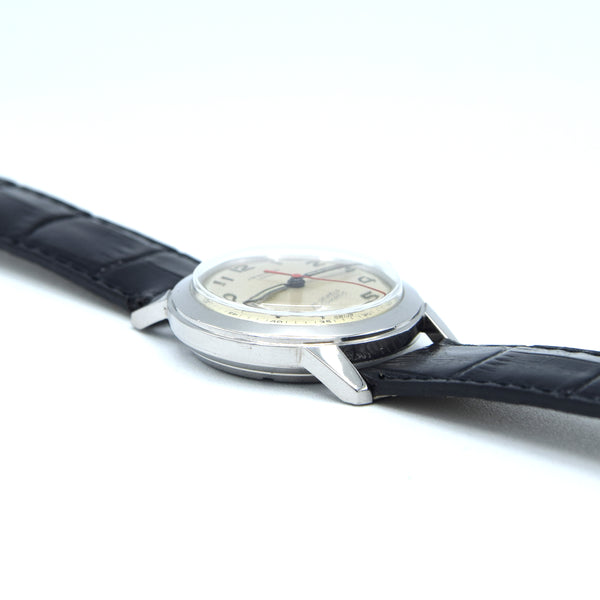 60s JW Benson early steel automatic classic watch with attractive Arabic Numeral dial