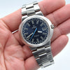 1969 Omega Geneve Dynamic Automatic Date with Rarer blue racing Dial 166.039 in Stainless Steel on Bracelet