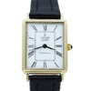 1980s Concord for Tiffany & Co tank watch in Solid 14ct Gold - Roman numeral dial