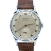 1940s Tissot Anti-Magnetic Manual Wind Wristwatch Model 6426 with Original Two Tone Radial Arabic Numeral Dial in Chrome Front & Steel Back