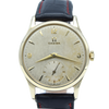 1952 Omega Dress Watch Model 13322 in 9ct Gold with Mother of Pearl Patina Effect Dial with Sub Seconds and Original 9ct Gold Buckle