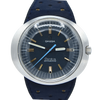 1969 Omega Geneve with Gorgeous matte blue Dial Model 135.033 in steel with strap and buckle