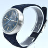 1969 Omega Geneve with Gorgeous matte blue Dial Model 135.033 in steel with strap and buckle