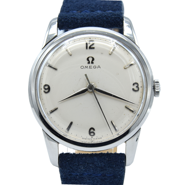 1959 Omega Manual Wind dress watch with central seconds and Mixed Arabic numerals Model 14726