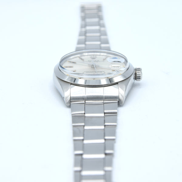 1974 Rolex Oyster Perpetual Date Model 1500 with Satin Silver 