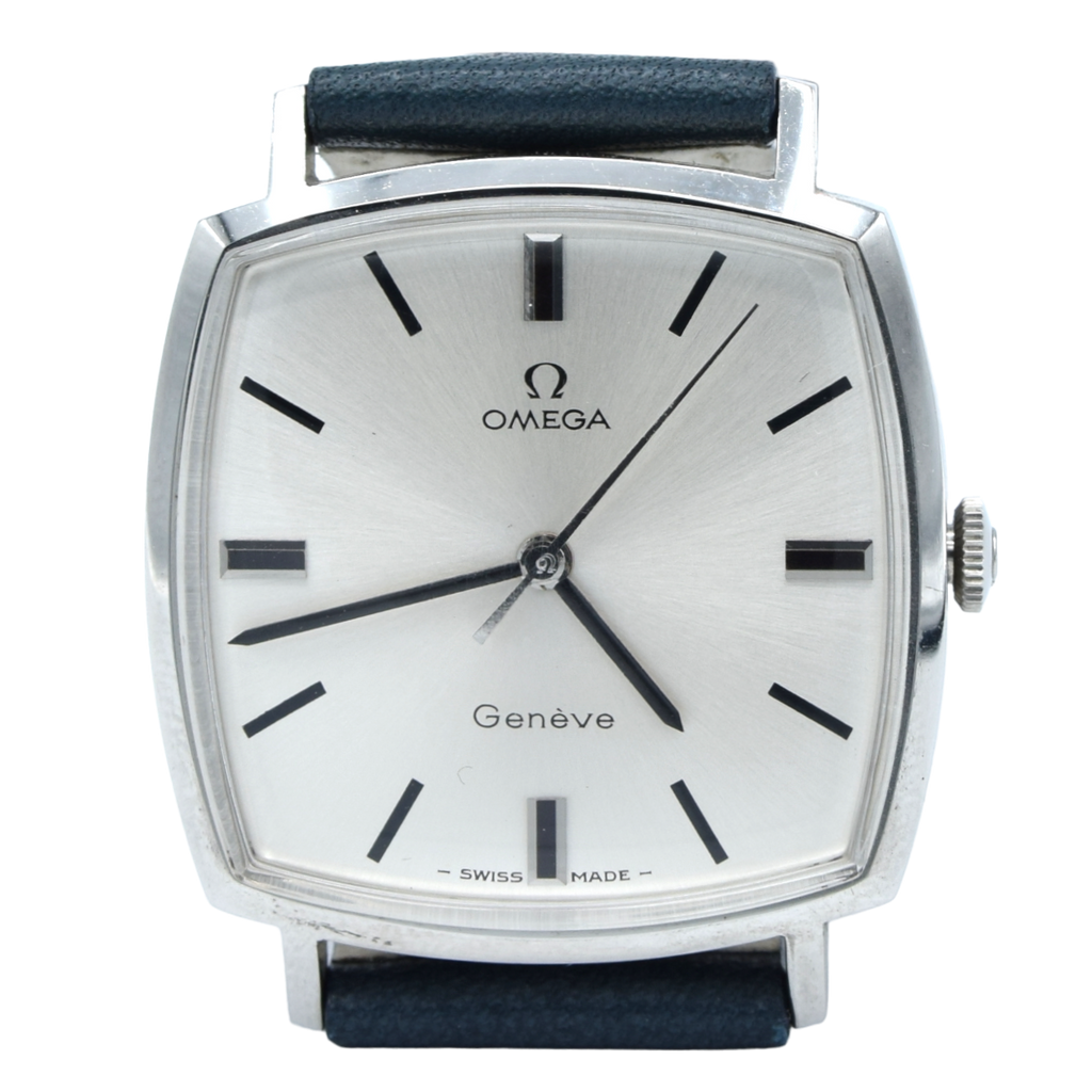 1970 Omega square sophisticated Geneve Model 131.022 Manual Wind with ...