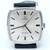 1970 Omega square sophisticated Geneve Model 131.022 Manual Wind with satin silver Dial
