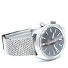 (RESERVED)1967 Omega Chronostop Genéve Mk1 Model 145.009 with Grey Sloped Dial in Stainless Steel on mesh
