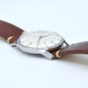 1960s larger Cyma autorotor Cymaflex Wristwatch with fabulous linen effect dial